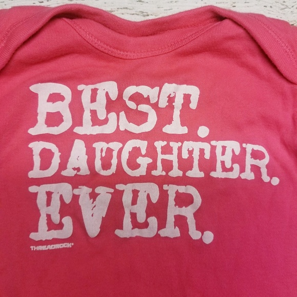 Pink Best Daughter Ever Onesie - Picture 2 of 2